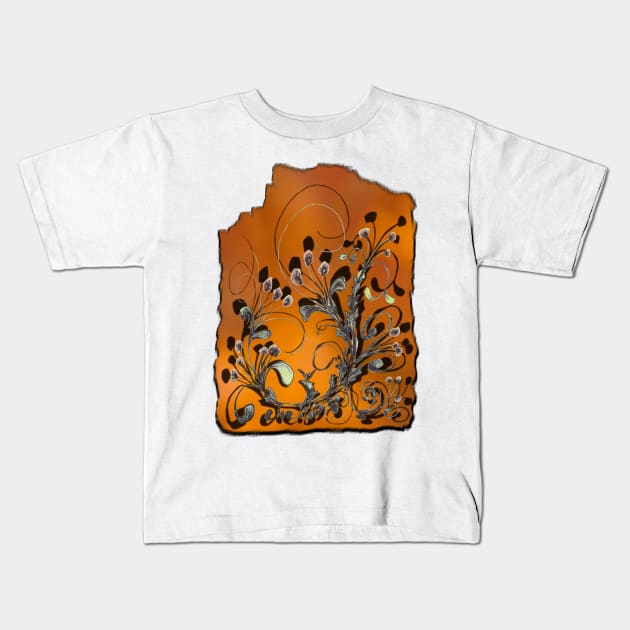 Prickly Vine Kids T-Shirt by michaelasamples